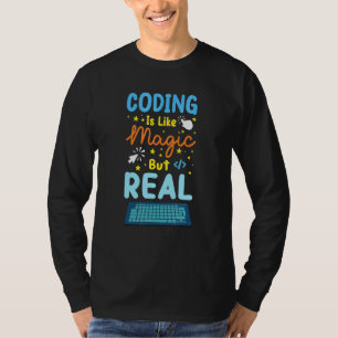 Kodning är som en programmerare för magi-program. t shirt
