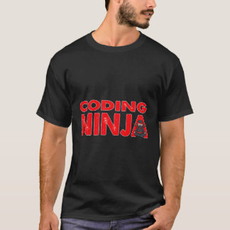 Kodning av Ninja Programmer Programming Geek T Shirt