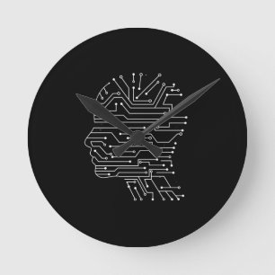 Kodning Computer Science Programming Gift Rund Klocka