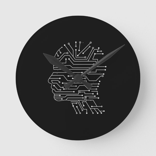 Kodning Computer Science Programming Gift Rund Klocka (Framsida)