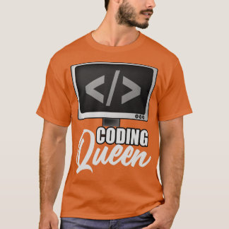 Kodning drottning t shirt