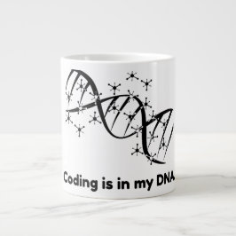 Kodning finns i min DNA Programmerare Science Kaff Jumbo Mugg