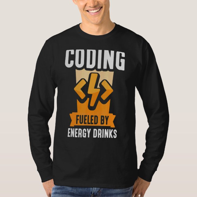 Kodning som drivs av kodkodkodprogram för energidr t shirt (Framsida)