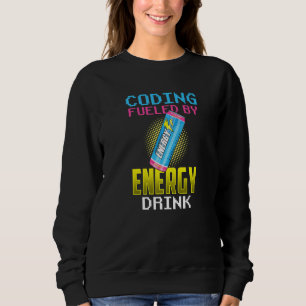 Kodning som drivs av kodprogram för energidrycker t shirt