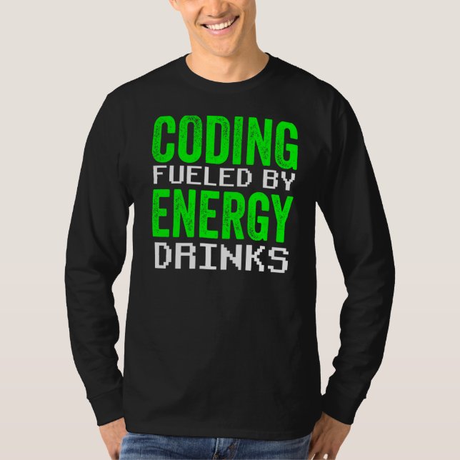Kodning som drivs med hjälp av programkod för ener t shirt (Framsida)