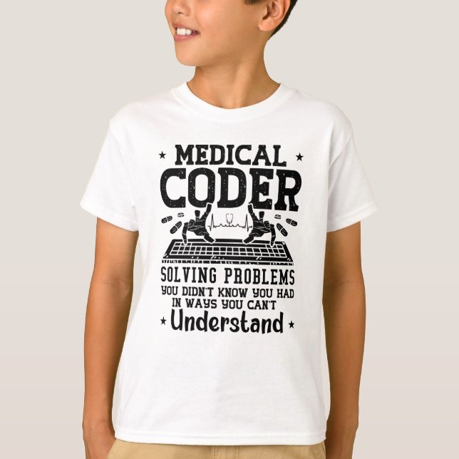 Kodningsassistenten för hälsokodning av problem t shirt (Framsida)