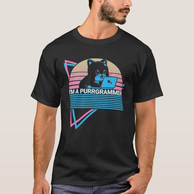 Kodningskoder Retro Programmer I är en programmera T Shirt (Framsida)