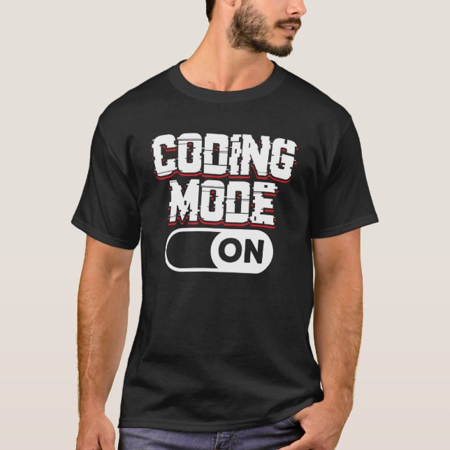 Kodningsläge på Ord i programmerarkod T Shirt (Framsida)