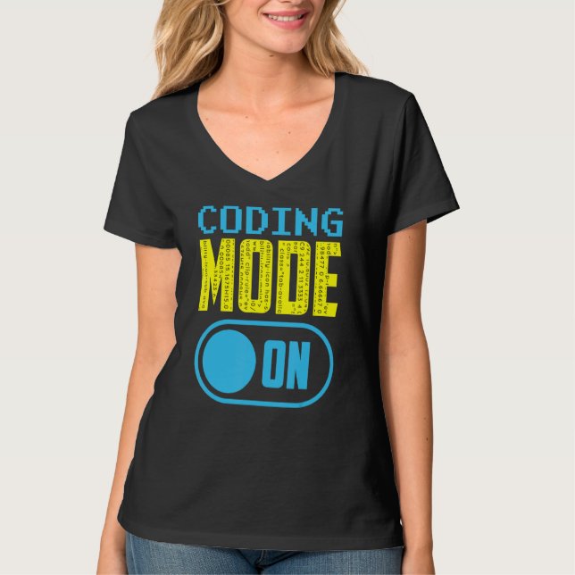 Kodningsläge på Ord-programmerarkod T Shirt (Framsida)