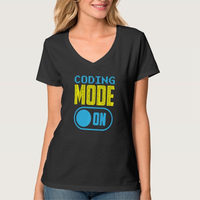 Kodningsläge på Ord-programmerarkod T Shirt (Framsida)