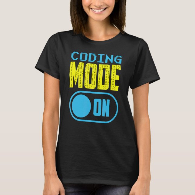 Kodningsläge på Ord-programmerarkod T Shirt (Framsida)