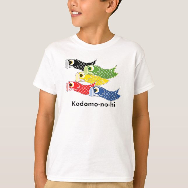 Kodomo-no-hi Carp Streamers T Shirt (Framsida)