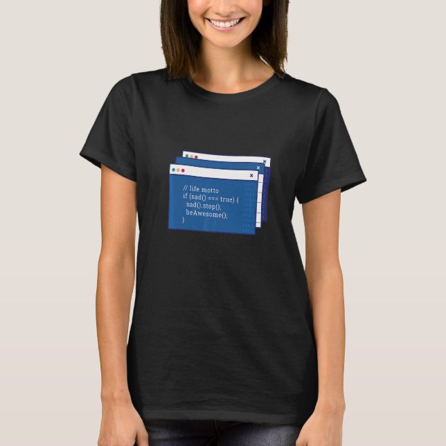 Kodprogrammerarens koddator t shirt (Framsida)