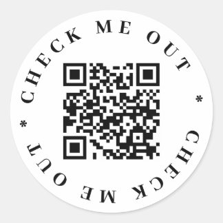Kodstämpel för QR Runt Klistermärke