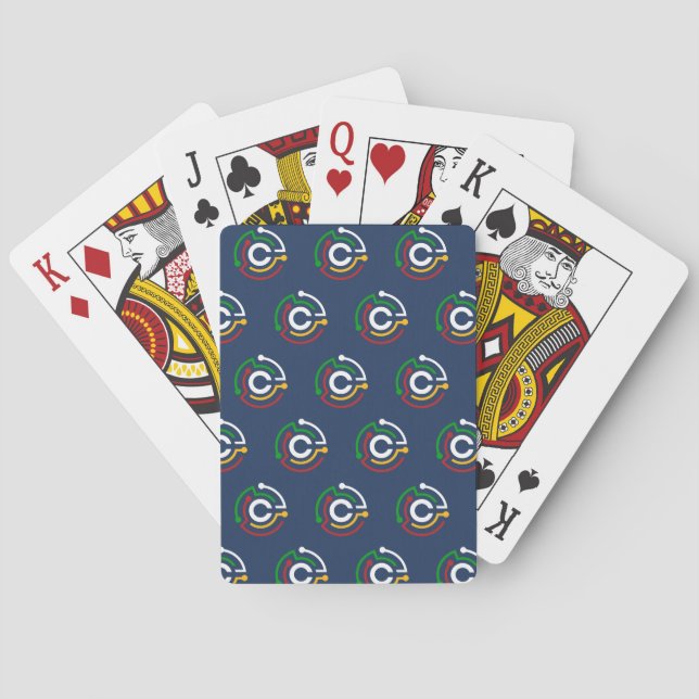 KodUppspelningskort för besättning Casinokort (Baksidan)