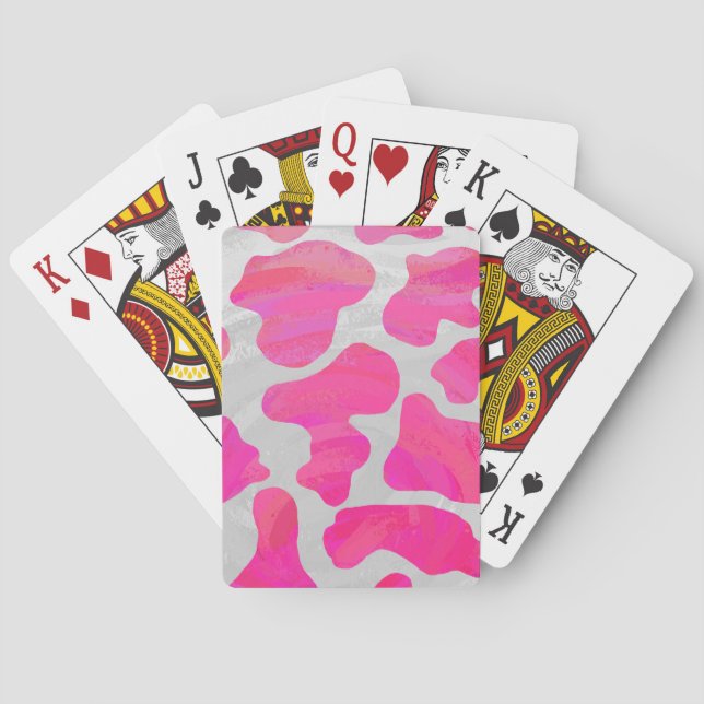 Kodutskrift och vit Shock rosa Casinokort (Baksidan)