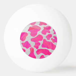 Kodutskrift och vit Shock rosa Pingisboll