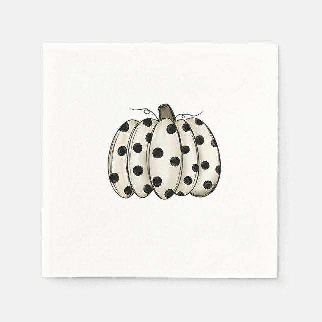 Kodutskrift Pumpkin-Thanksgiving - fall - boskap Pappersservett (Framsidan)