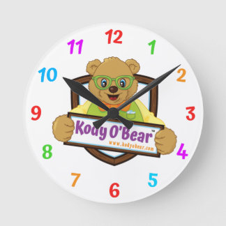 Kody O'Bear Wall Clock Rund Klocka