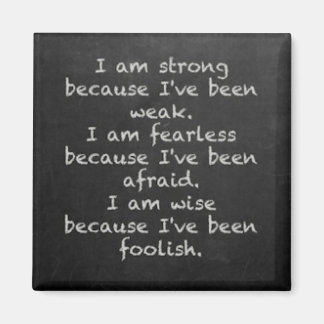 Koelkastmagneet 'I am strong ..." Magnet