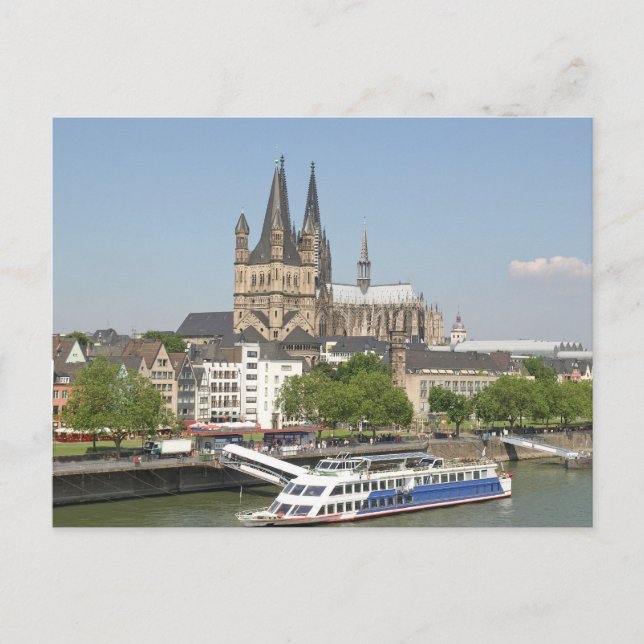 Koeln (Köln) Tyskland Vykort (Framsida)