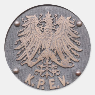 Koeniglich Preussische Eisenbahn-Verwaltung Runt Klistermärke