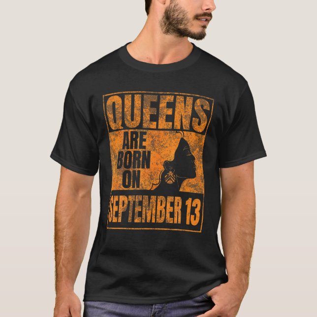 Köer föds upp den 13 september kl. 13:e Våg T Shirt (Framsida)