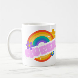 Köer. HBT+Pride. Knapp Kaffemugg