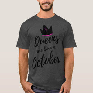 Köerna är födda i oktober Grattis på födelsedagen T Shirt