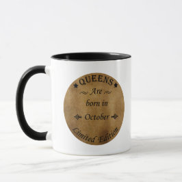 Köerna är födda i oktober mugg