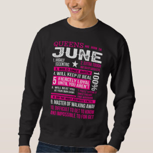 Köerna är i juni mycket Eccentric Birthday 1 Lång Ärmad Tröja