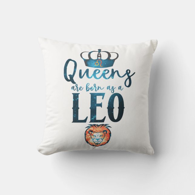 Köerna föds som LEO Zodiac-tecken i augusti Kudde (Framsida)