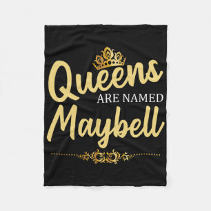 Köerna heter Maybell Personlig Funny Birthd Fleecefilt