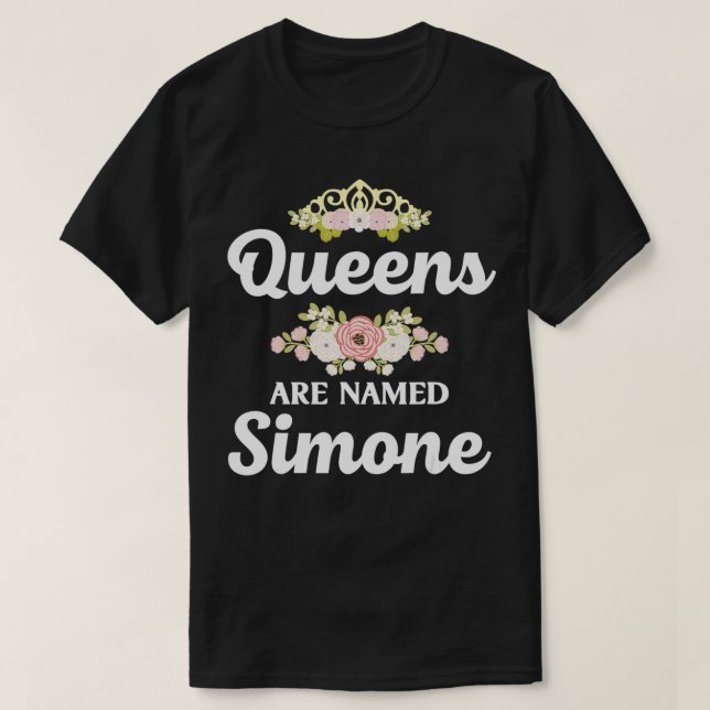 Köerna heter SIMONE Gift Personlig Funny Ch T Shirt (Design framsida)