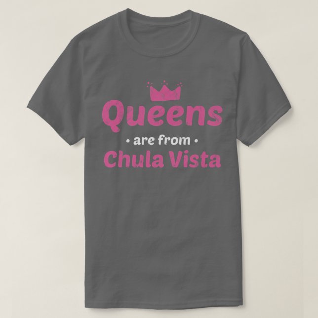 Köerna kommer från Chula Vista California Hometown T Shirt (Design framsida)