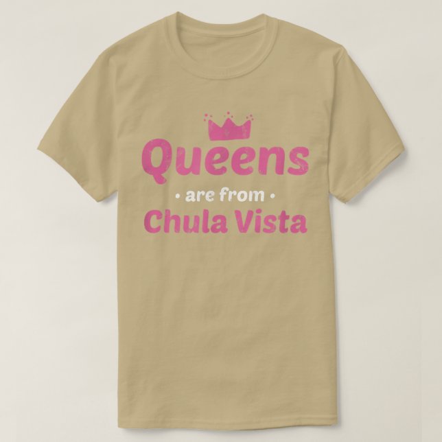 Köerna kommer från Chula Vista California Hometown T Shirt (Design framsida)