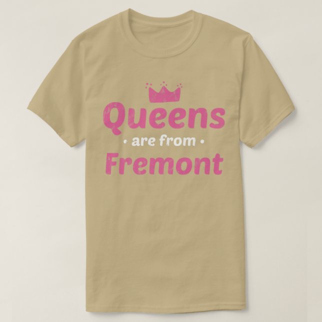Köerna kommer från Fremont California Hometown Ca  T Shirt (Design framsida)