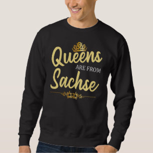 Köerna kommer från Sachse Tx Texas Funny Home Root Lång Ärmad Tröja