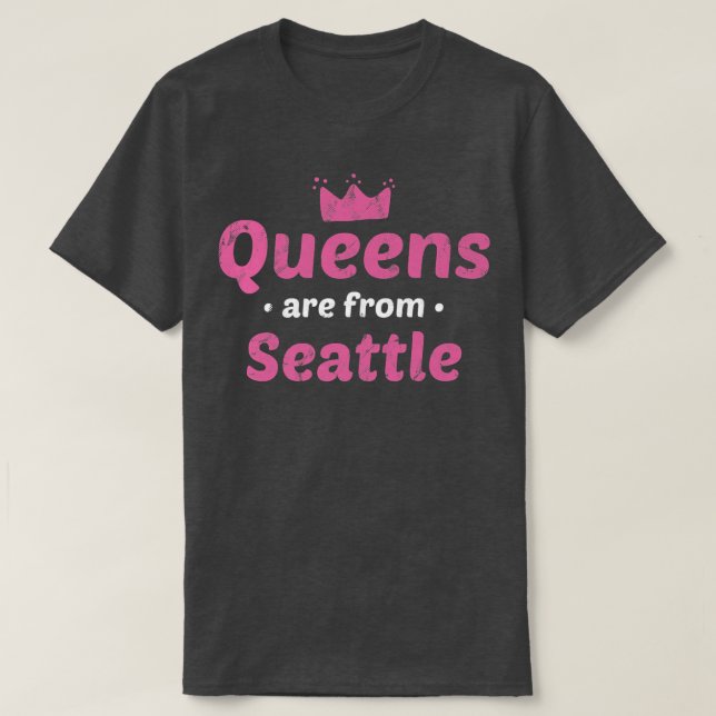 Köerna kommer från Seattle Washington Hometown Wa  T Shirt (Design framsida)