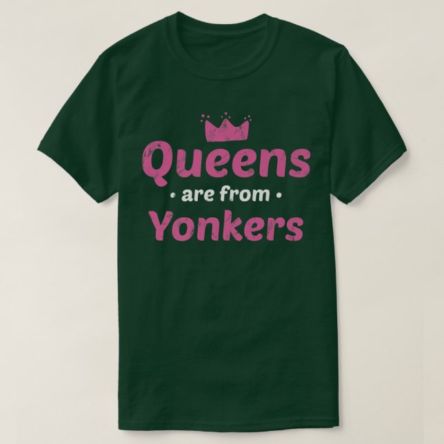Köerna kommer från Yonkers New York Hometown Nyc H T Shirt (Design framsida)