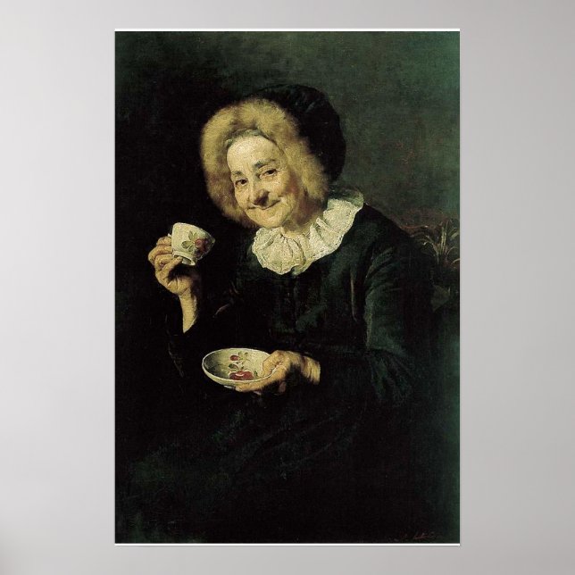 Kofetarica Coffee Drinker Painting Poster (Framsidan)