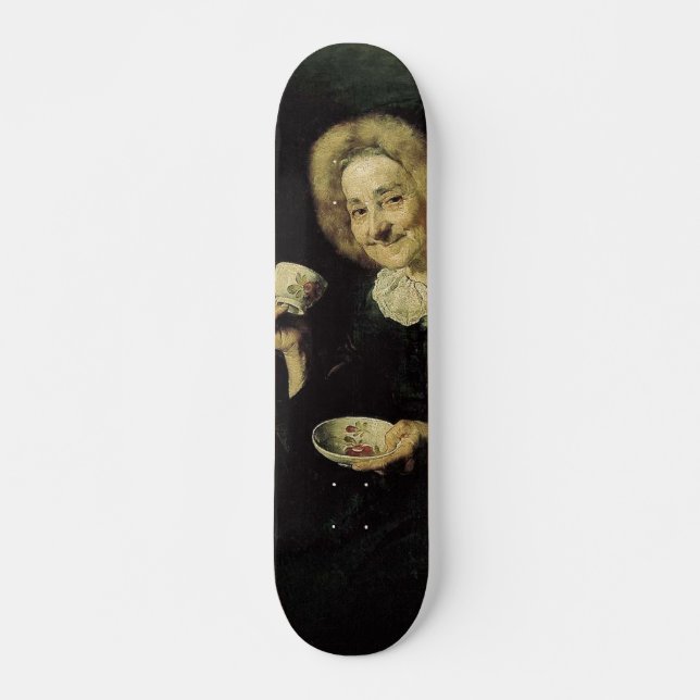 Kofetarica Coffee Drinker Painting Skateboard Bräda 21,5 Cm (Framsida)