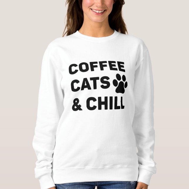 Koffe Katter & Chilla T Shirt (Framsida)