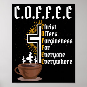 Koffe Kristus Erbjuder Förlåtelse För Alla Någonsi Poster