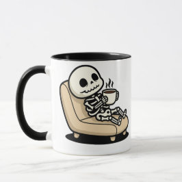 Koffe paus – Dödgrävaren Mörk Humor Kaffe Mugg