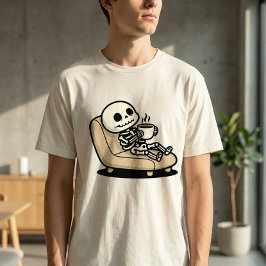 Koffe paus – Dödgrävaren Mörk Humor Kaffe T Shirt