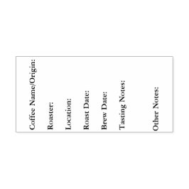 Koffeanteckningar Självfärgande Stämpel