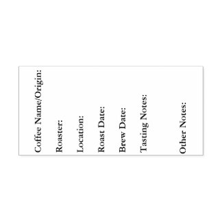 Koffeanteckningar Självfärgande Stämpel