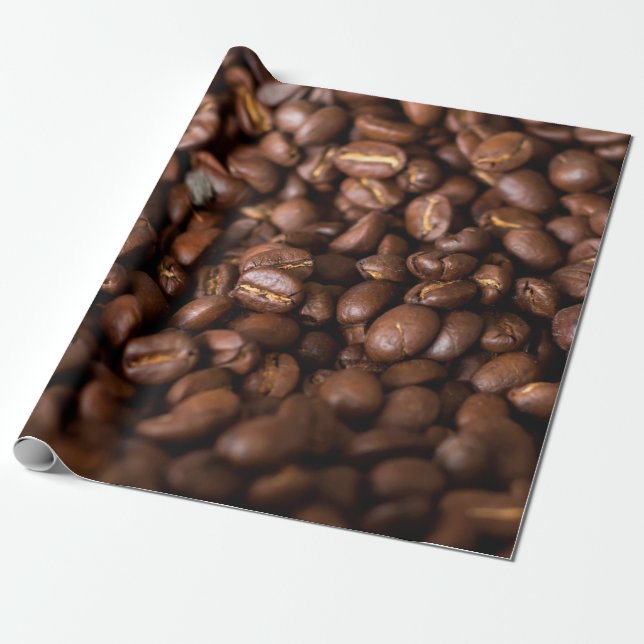 Koffeböna Bakgrundsabstrakt, arom, bakgrund Presentpapper (Utrullad)