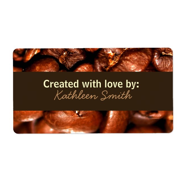 Koffebönor, recept/matlagning fraktsedel (Framsidan)